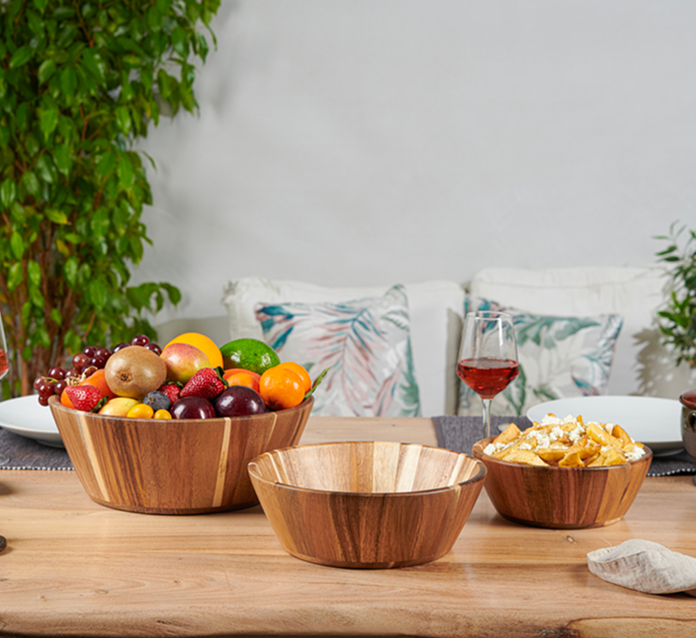 Wooden Salad Bowls - Round