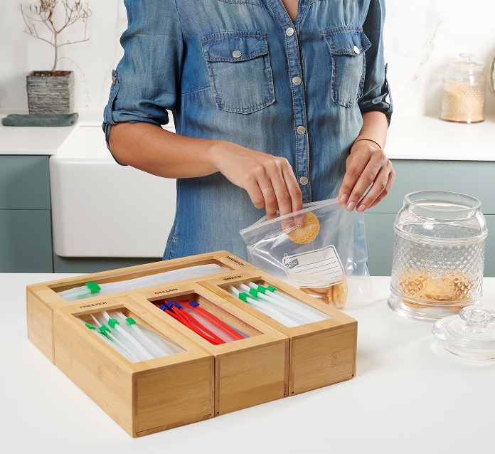 Storage Bag Organizer - 4 Separate Boxes