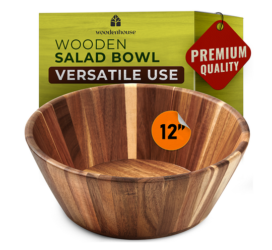 Wooden Salad Bowls - Round