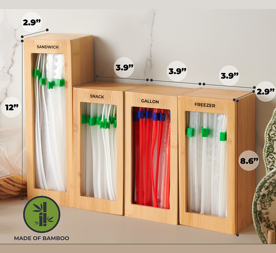 Storage Bag Organizer - 4 Separate Boxes